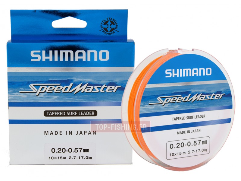 Fil Nylon Shimano Speedmaster Tapered Surf Leader Orange