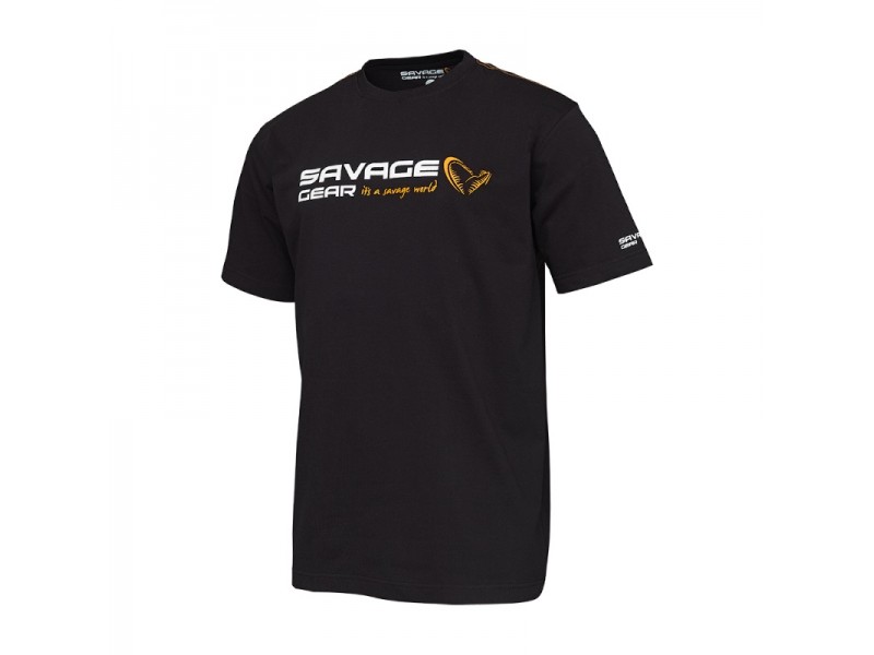 T-Shirt Savage Gear Signature Logo Noir