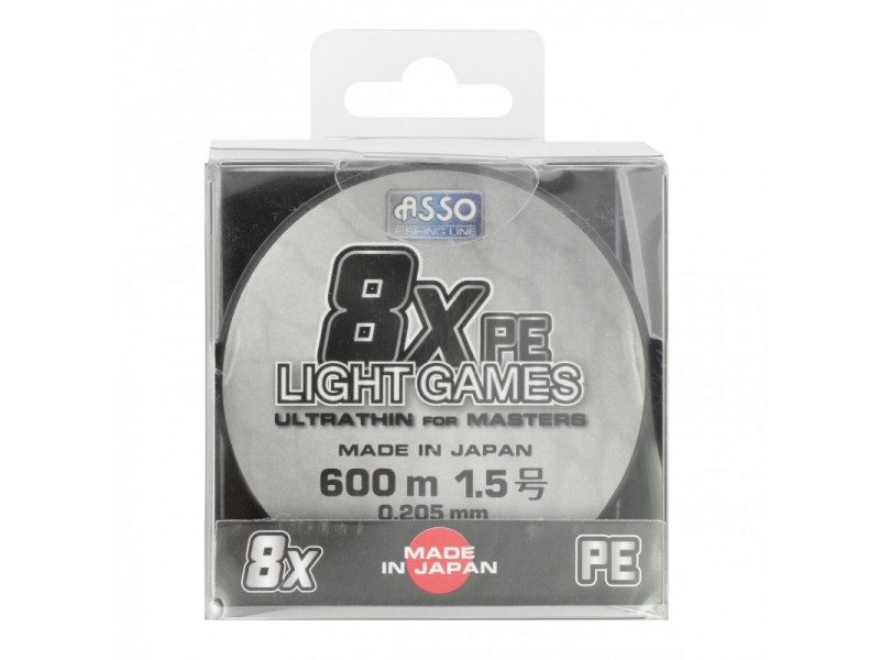 Tresse Asso Light Game 8X Multicolore 600m