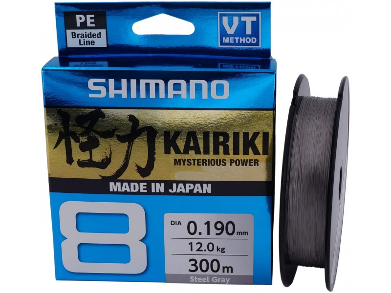 Tresse Shimano Kairiki SX8 Grise 150m