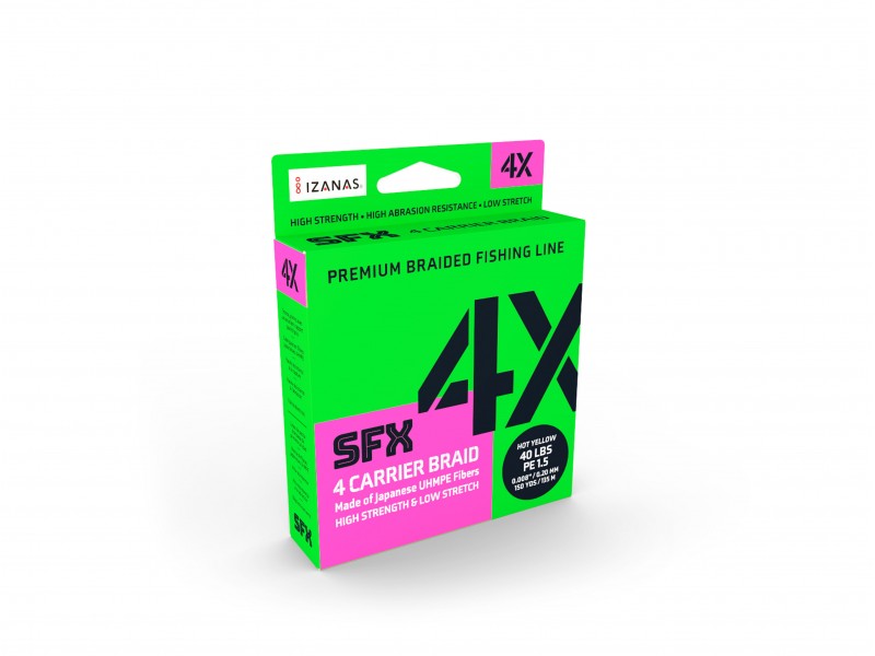 Tresse Sufix SFX 4X Hot Yellow 135m