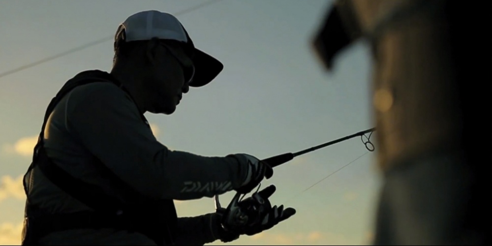 L'equipe Daiwa teste ses moulientrs en pêche exteme.