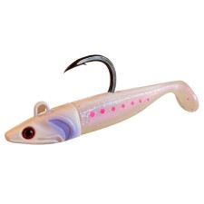 Leurre Souple ERM S-Bull 90mm-white-pinks-dots