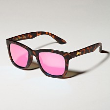Lunettes Big Fish Small Perch-PINKRED IRIDIUM-FRAME BROWN TURTLE