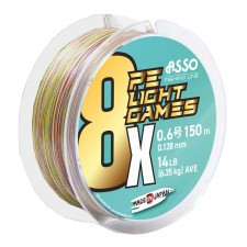 Tresse Asso Light Games 8x Pe Multicolor 150m