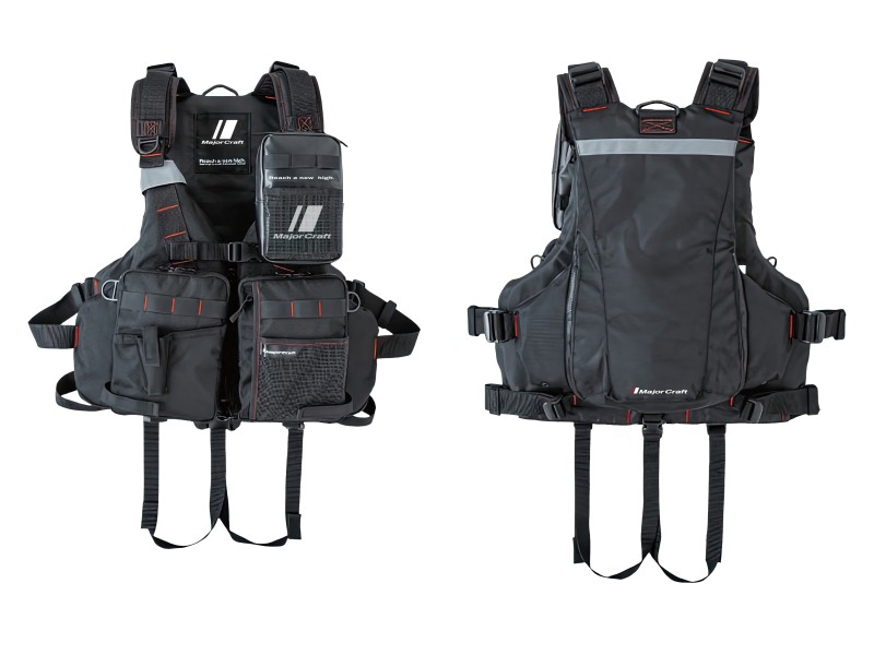 Gilet Flottant Major Craft Life Vest-Rouge-noire Gilet Flottant Major Craft Life Vest-Rouge-noire