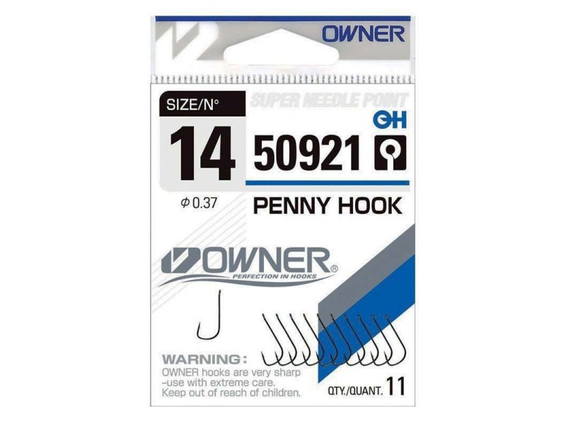 Hameçon Simple Owner 50921 Penny Hook Hameçon Simple Owner 50921 Penny Hook
