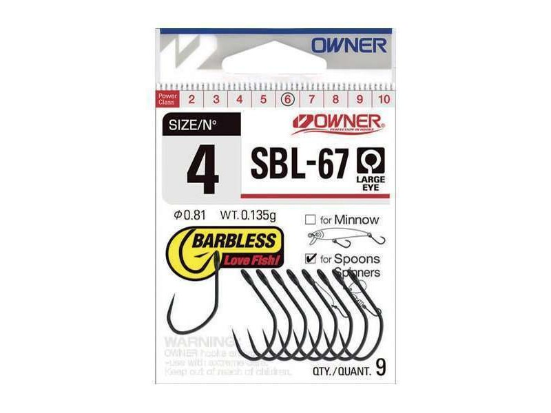 Hameçon Simple Owner Spécial Cuiller SBL-67 Hameçon Simple Owner Spécial Cuiller SBL-67