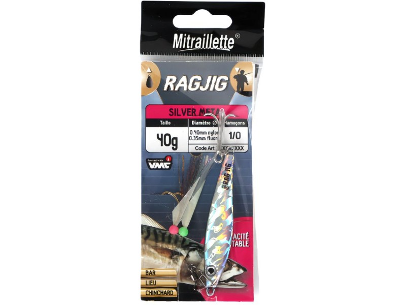 Jig Ragot Sabiki Rag Jig Métal Argenté