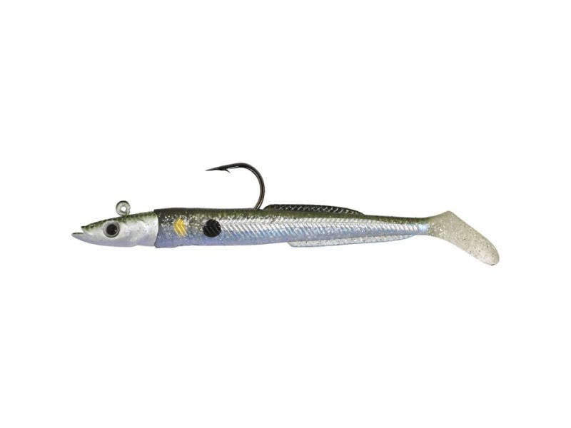 Leurre Hyperlastics Sandyll Natural Jighead 124mm-GlassMinnow Leurre Hyperlastics Sandyll Natural Jighead 124mm-GlassMinnow