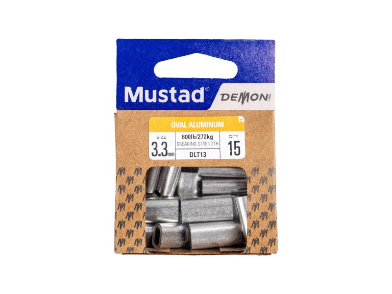 Sleeve Mustad Oval Aluminum Barrel Sleeve Mustad Oval Aluminum Barrel