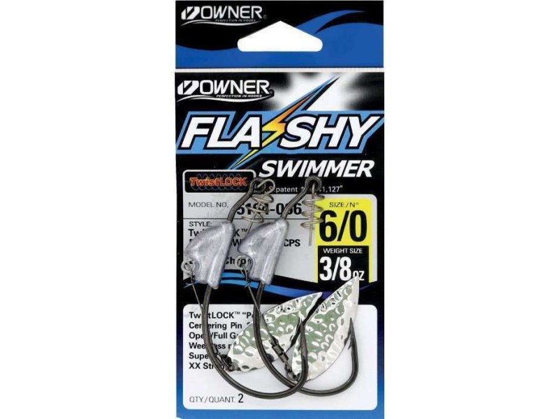 Tête Plombée Owner 5164 Flashy Swimmer Silver Willow Tête Plombée Owner 5164 Flashy Swimmer Silver Willow