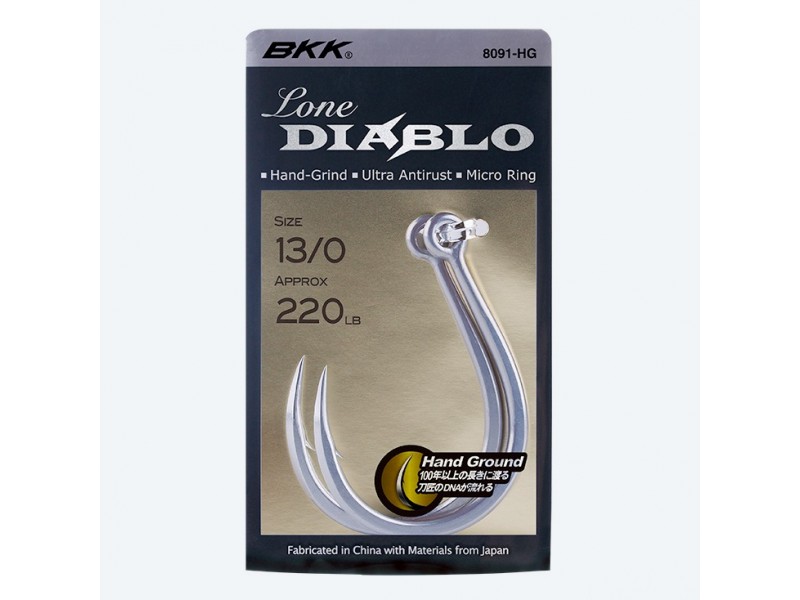 Hameçon Simple BKK Lone Diablo 8091-HG