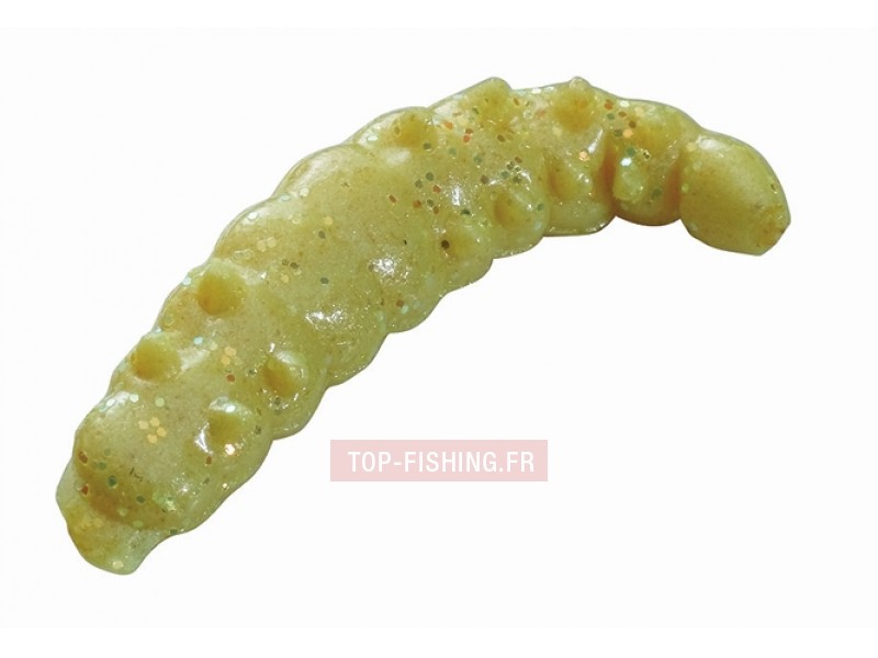 Vue 5) Leurres Berkley Powerbait Honey Worms Garlic - 2.5 cm