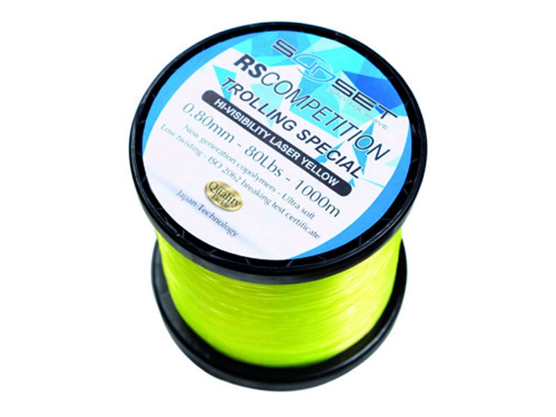 Nylon Sunset RS Competition Trolling Hi-Visibility Laser Yellow 1000m