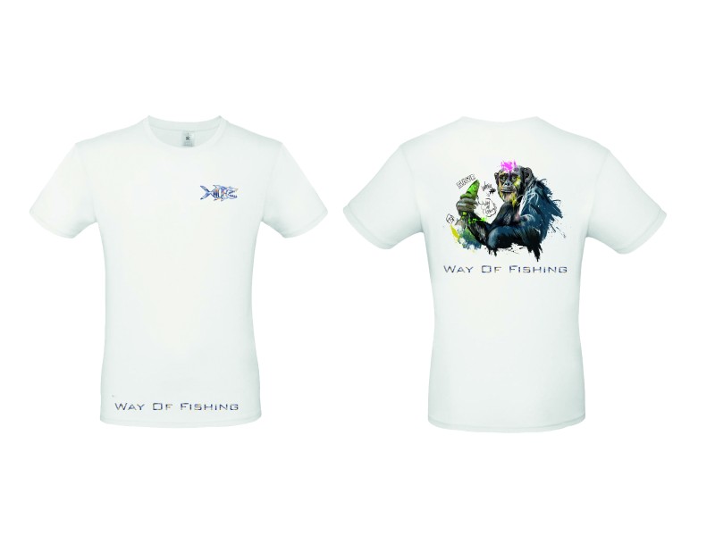 T-Shirt Way Of Fishing Bonobo 2024 Blanc