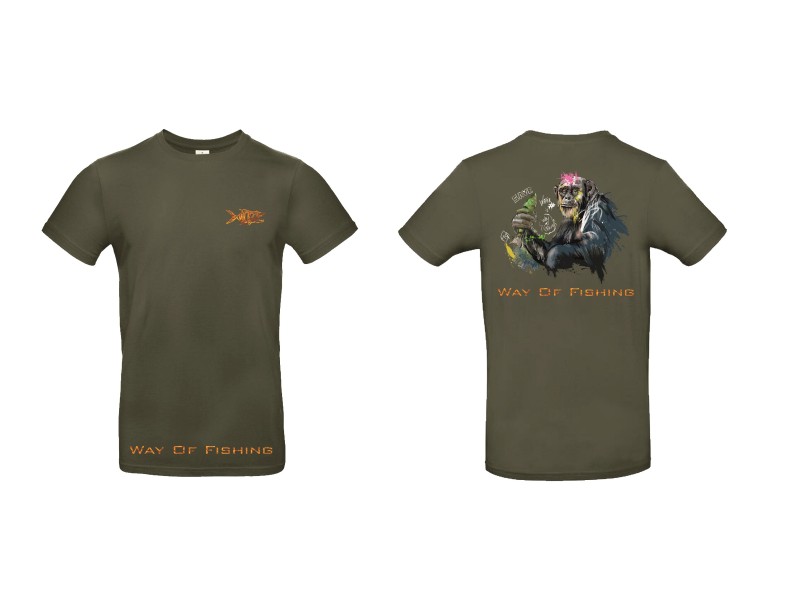 T-Shirt Way Of Fishing Bonobo 2024 Kaki