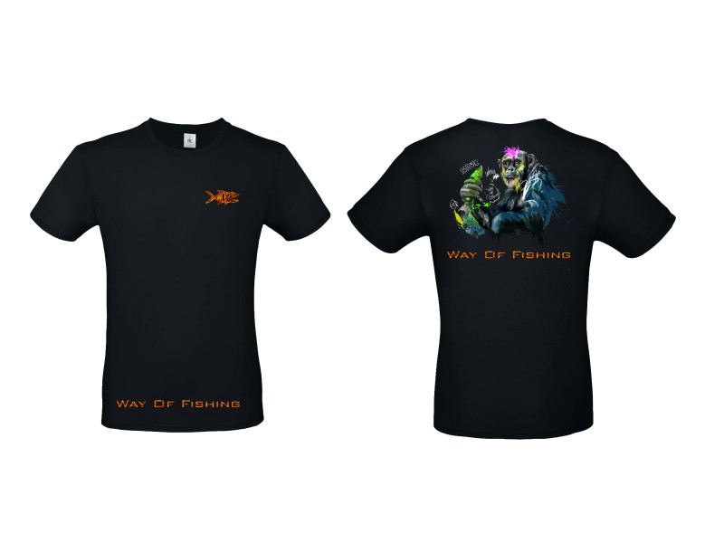 T-Shirt Way Of Fishing Bonobo 2024 Noir