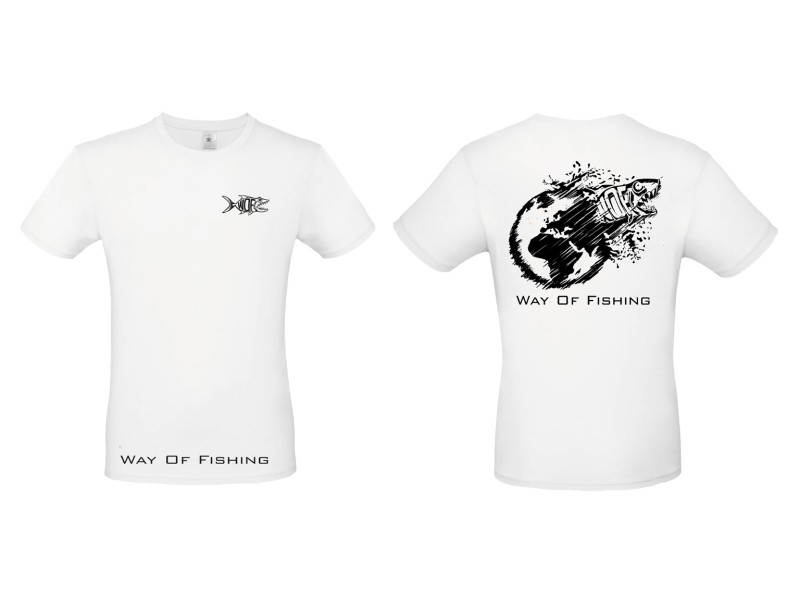 T-Shirt Way Of Fishing Terre Blanc