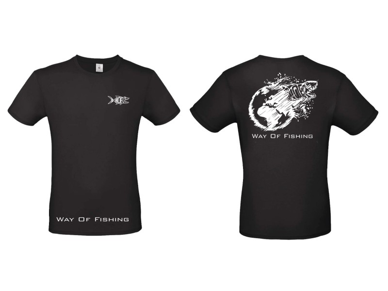 T-Shirt Way Of Fishing Terre Noir