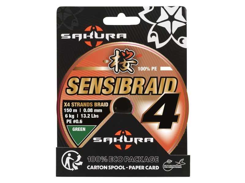 Tresse Sakura Sensibraid 4X Green 300m