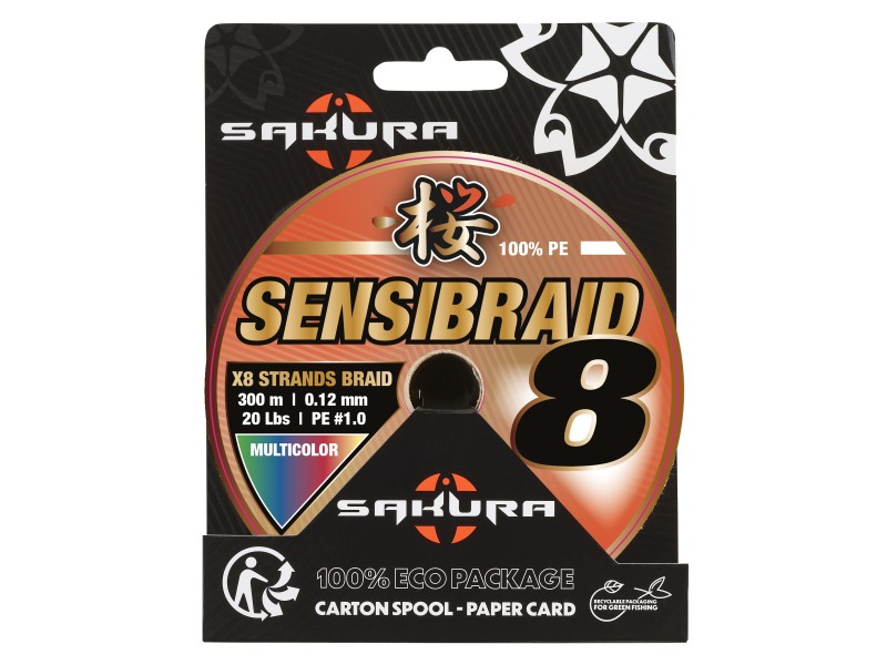 Tresse Sakura Sensibraid 8X Multicouleur 300m