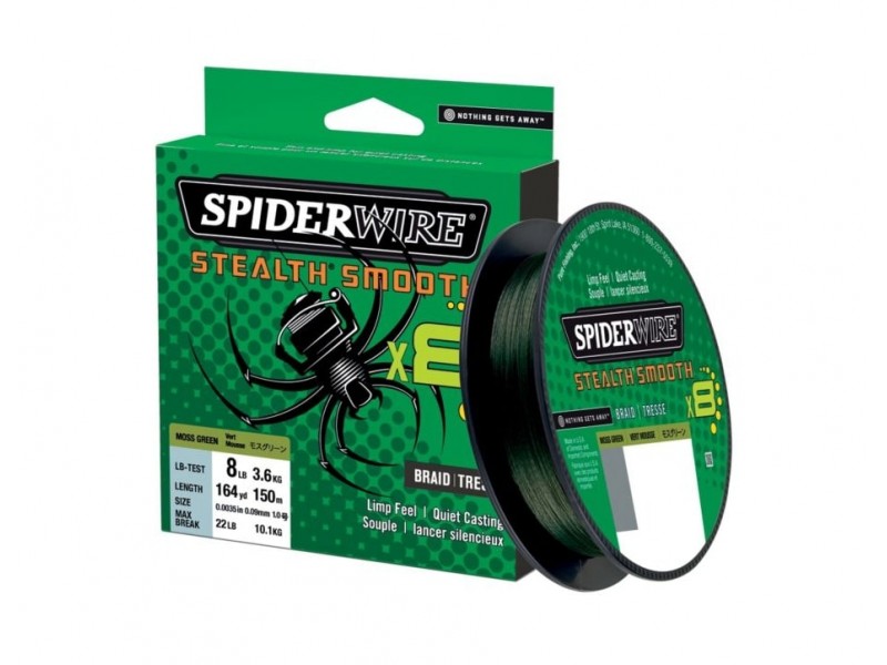 Tresse Spiderwire Stealth Smooth 8 Moss Green 150m