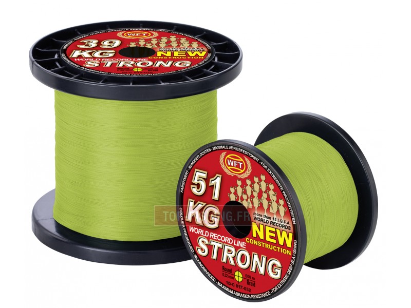 Tresse WFT KG Strong Chartreuse 1000m