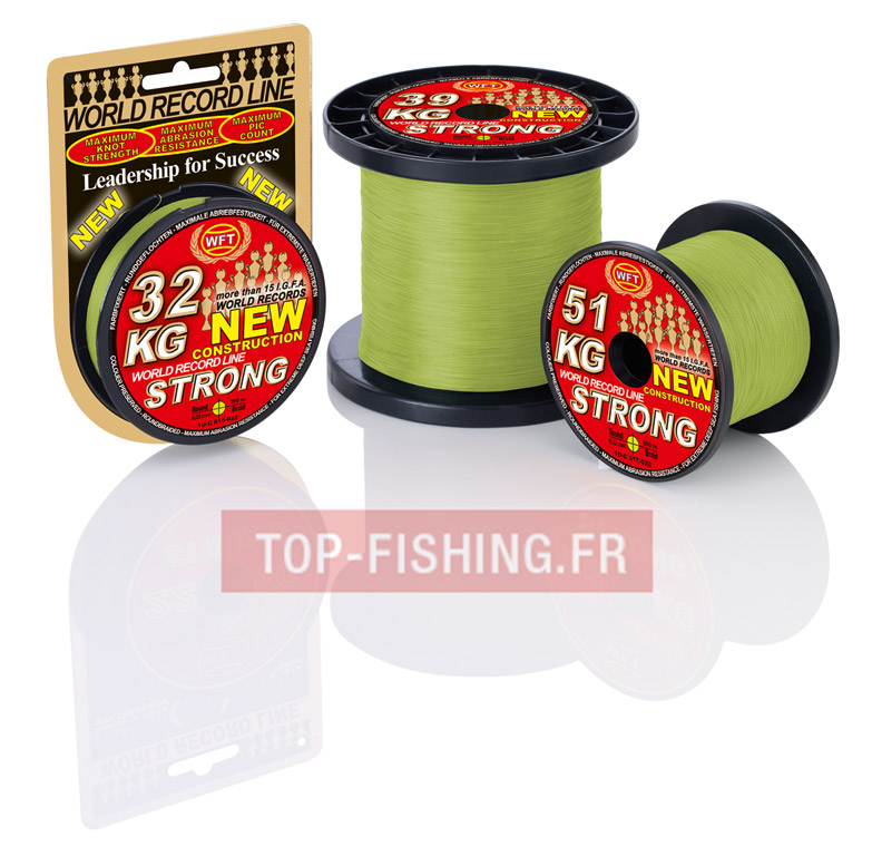 Tresse WFT 8 brins Target Fish Spécial Carpe (Tresse pour Pêche - WFT)