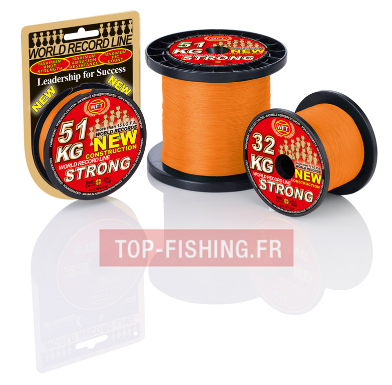 Tresse WFT KG Strong Orange 600m (Tresse pour Pêche - WFT)