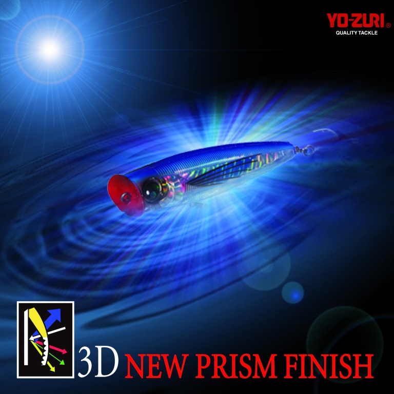 Grâce à la technologie 3D Prism Finish, le 3D Popper émet de puissants reflets