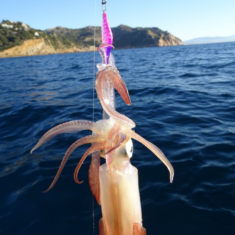 Les Bubblin Yo-Zuri permettent de pêcher les calamars même en plein jour !