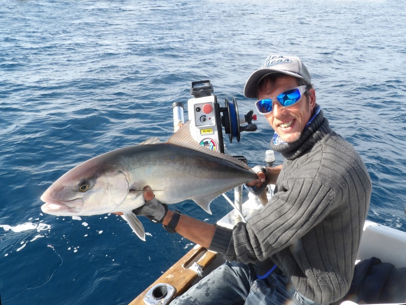 Le moniteur guide de pêche Fabien Harbers utilise un treuil XL 92 Kristal Fishing version downrigger pour pêcher en traîne lente