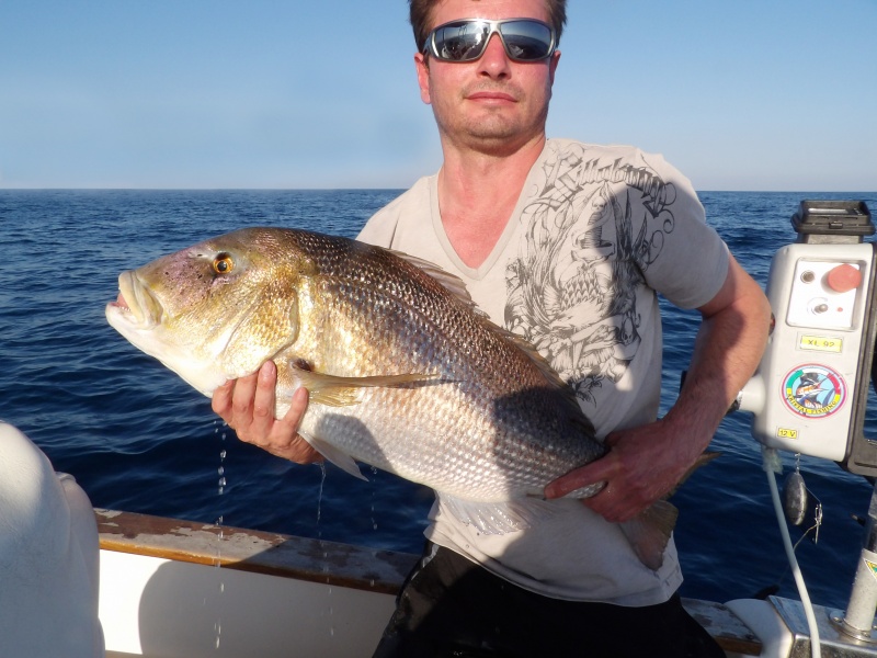 Ce stagiaire du guide de pêche Fabien Harbers a pris ce denti de 9 kg grâce au downrigger