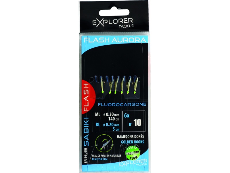 Bas de ligne Sabiki Flash Aurora Explorer Tackle