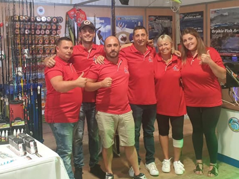 L'équipe Top Fishing au salon de Solenzara 2019