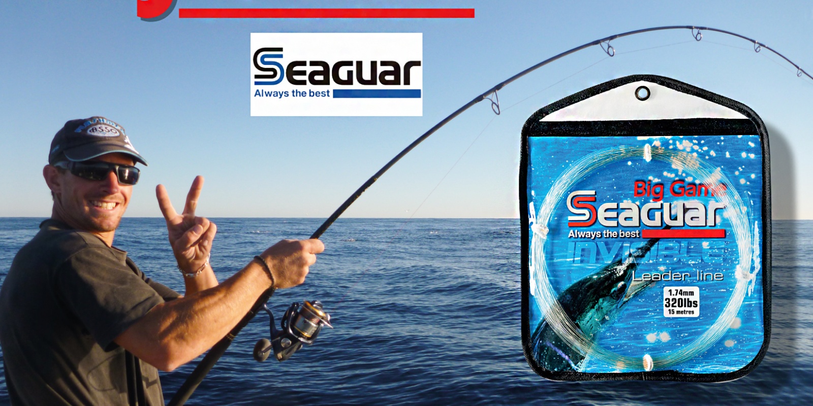 Le fluorocarbone Big Game Seaguar est idéal pour toutes les poêches des beaux thons rouges (lancer, broumé, traîne, etc.) Le fluorocarbone Big Game Seaguar est idéal pour toutes les poêches des beaux thons rouges (lancer, broumé, traîne, etc.)