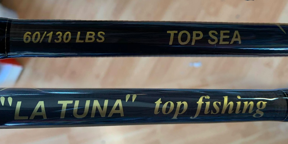 Nouveau chez Top Fishing! Canne Tuna Top sea 60/130lbs , très belle fabrication avec des anneaux Fuji au top