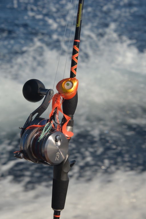 La Slow Pitch Italcanna est également parfaite pour pêcher avec un madaï jig tel que le Grumpy Glowbite !