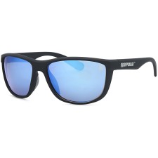 Lunettes Rapala Wahoo-_MATTE_BLACK_BLUE_MIRROR