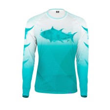 T-Shirt Manches Longues Yuki Training Shirt Tuna Turquoise