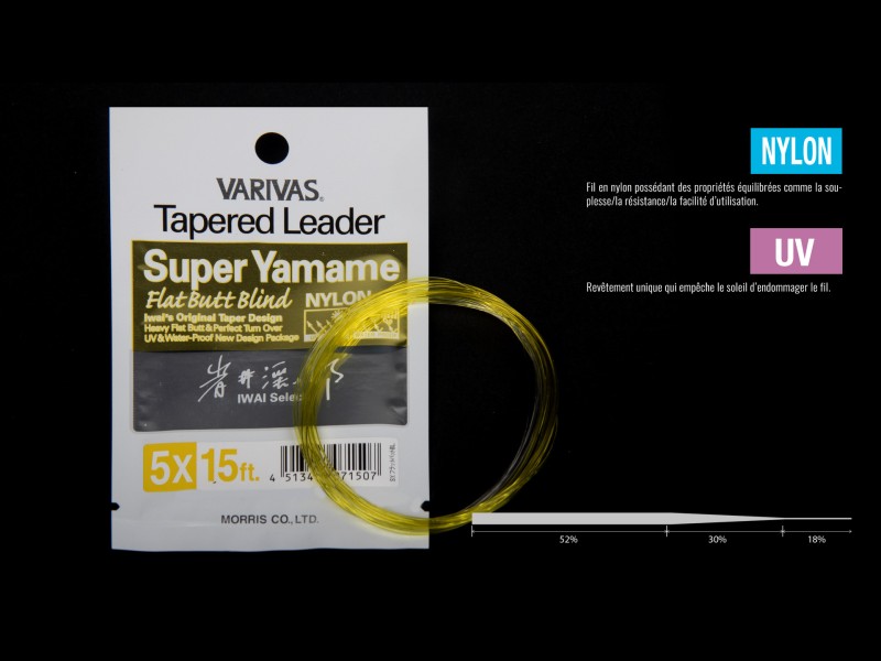 Bas De Ligne Varivas Tapered Leader Nylon Super Yamame
