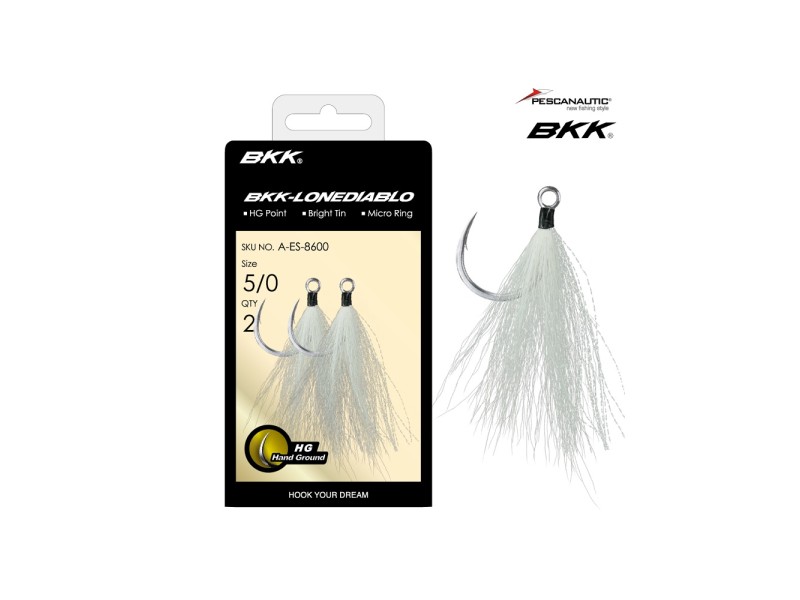 Hameçon Simple Teaser BKK Lone Diablo Bt White