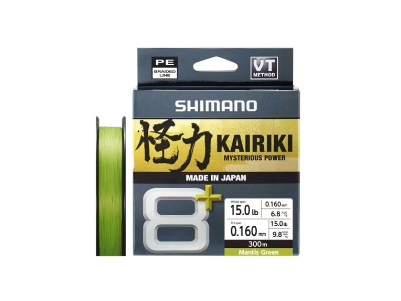 Tresse Shimano Kairiki 8+ Green 150m
