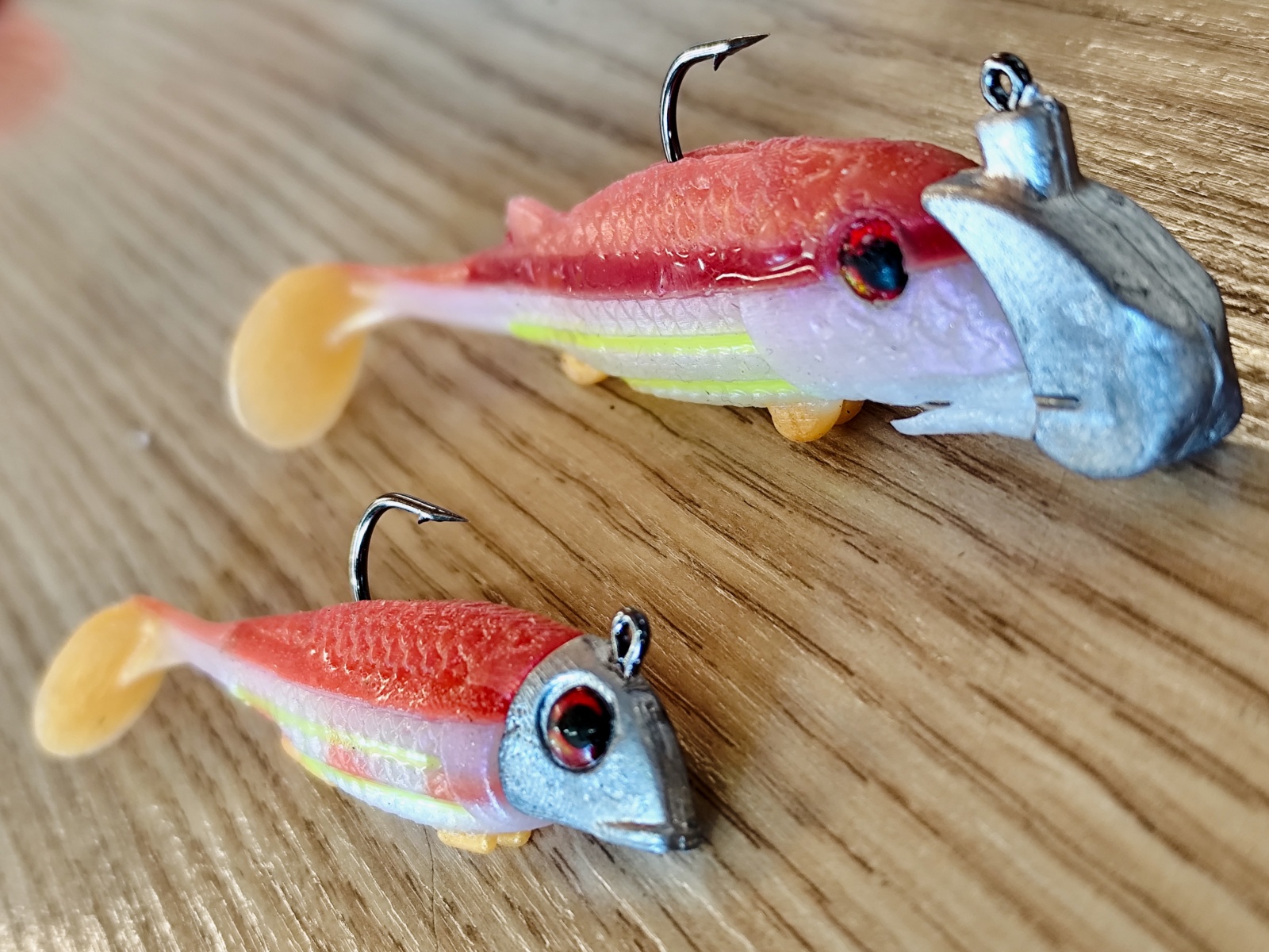 Boîte De Leurres Vintage Bagley Avec 6 Crankbaits Db3 Ts - Bois Made USA