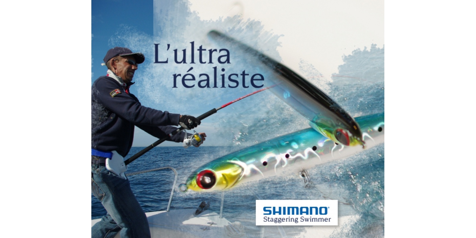 leurre shimano ocea staggering swimmer en action