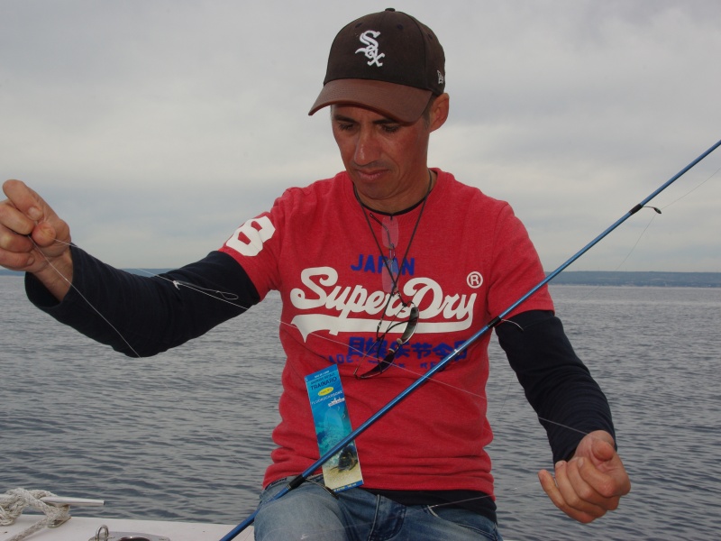 Le Montage Daurade royale traînard Flashmer est prêt à pêcher : le top pour les pêches du grondin en dérive !