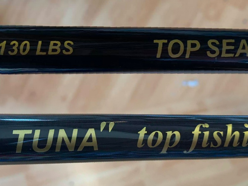 Nouveau chez Top Fishing! Canne Tuna Top sea 60/130lbs , très belle fabrication avec des anneaux Fuji au top