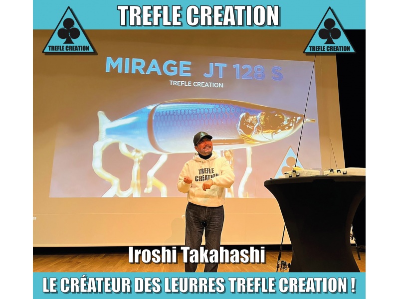 Le célèbre créateur de leurres Iroshi Takahashi a créé la marque Trefle Creation !