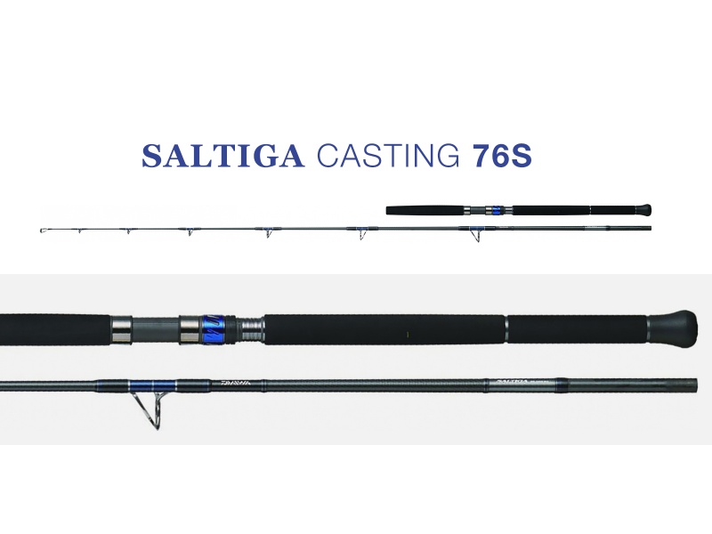 Canne Saltiga Casting 76 S, packshot et zoom
